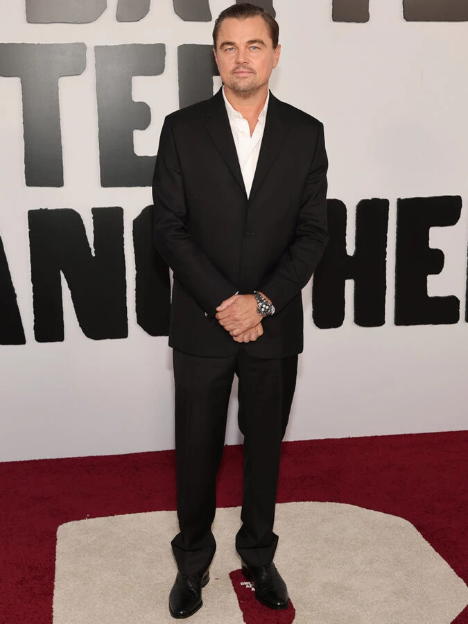 El actor Leonardo DiCaprio vestido de Dior durante la premiere mundial de The one battle after another