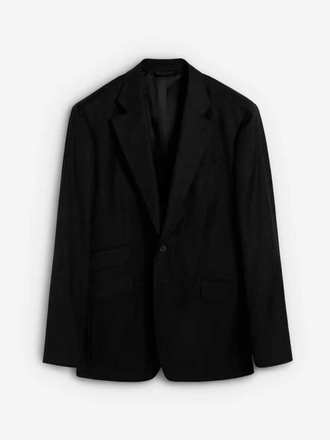 Americana de hombre regular fit en lana de cuadros de la marca Scalpers