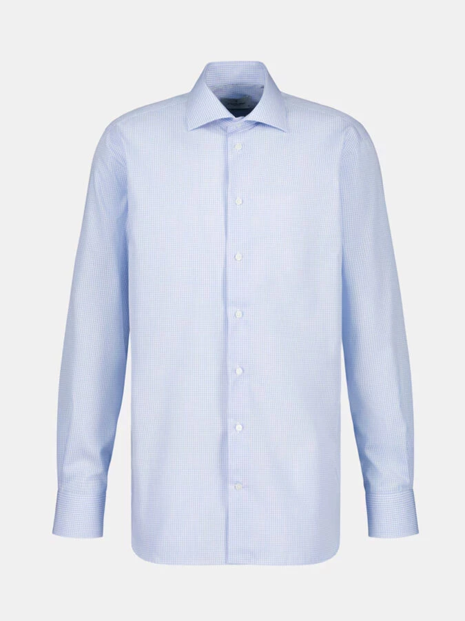 Camisa de cuadros azul para hombre de la marca Emidio Tucci