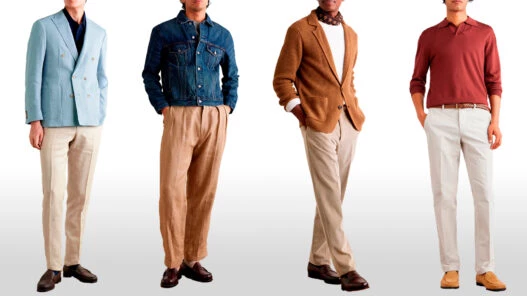 ideas de outfits para combinar el pantalón beige con diferentes estilos