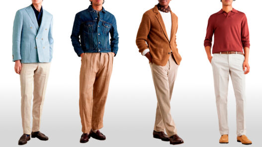 ideas de outfits para combinar el pantalón beige con diferentes estilos