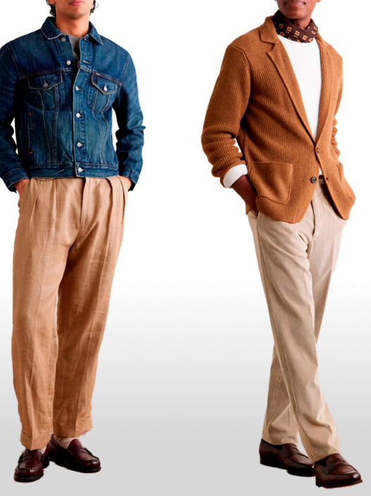 ideas de outfits para combinar el pantalón beige con diferentes estilos