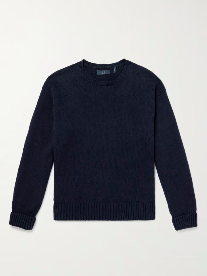 Jersey de algodón azul marino para hombre de Dunhill