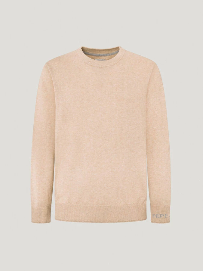 Jersey de algodón para hombre color beige de la marca Pepe Jeans