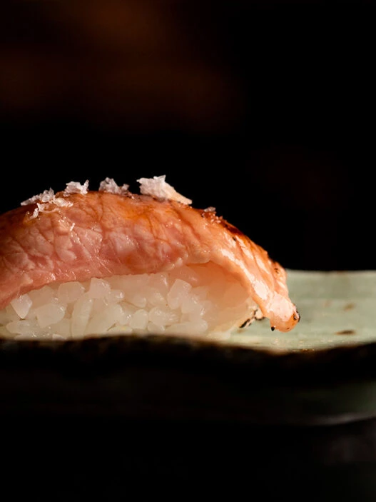 Niguiri del restaurante Ricardo Sanz en el hotel Wellington de Madrid