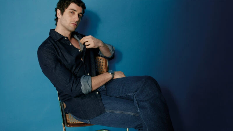 El actor Agustín de la Corte en una sesión de fotos para la revista Rísbel