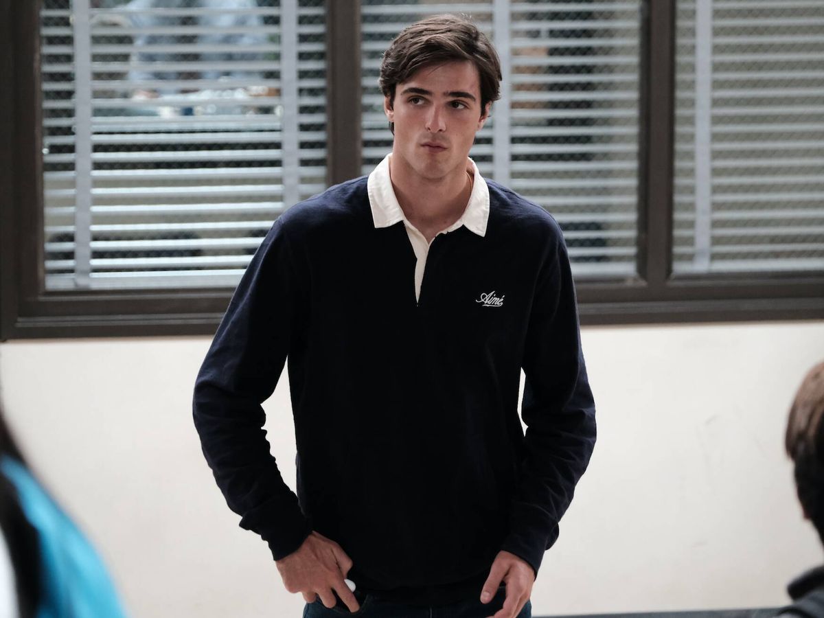 Jacob Elordi como Nate Jacobs en una escena de la tercera temporada de Euphoria.