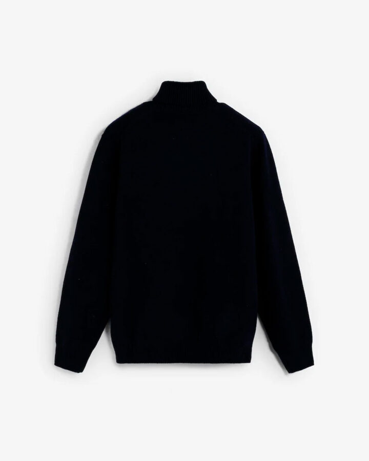 Jersey de cuello alto de lana azul marino para hombre de la marca Scalpers