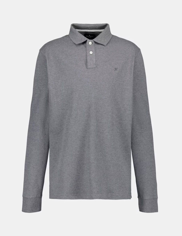 Polo de hombre de manga larga classic fit con logo bordado.