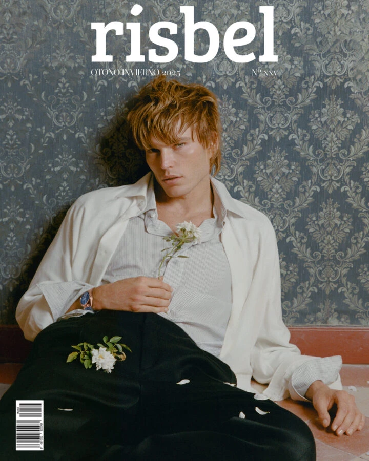 Portada de la revista Rísbel Magazine otoño 2025 protagonizada por el modelo Jordan Barrett