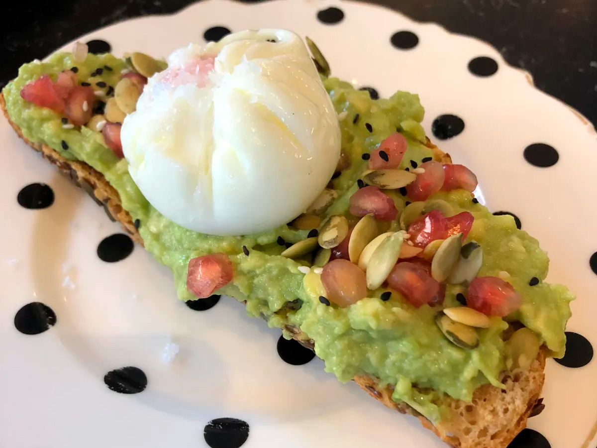 Tostada de aguacate en plan sin gluten de Cristina Oria