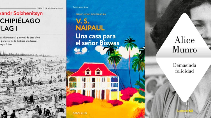 Portada de algunos de los libros de autores que han ganado el Premio Nobel de Literatura