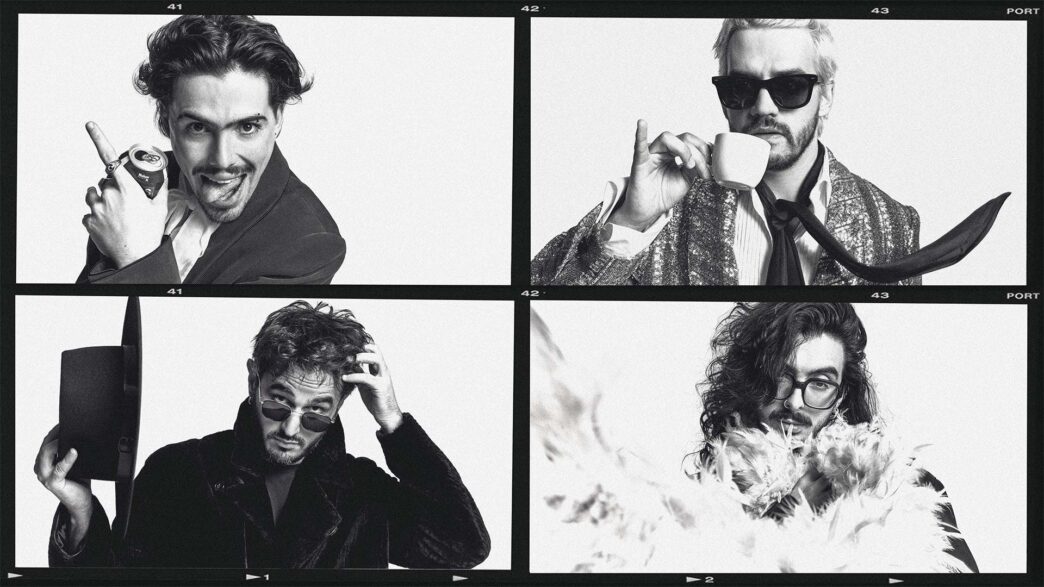 Los integrantes del grupo Morat posan en una divertida sesión de fotos para la revista Rísbel, despues de ganar un Latin Grammy el pasado viernes 14 de noviembre.