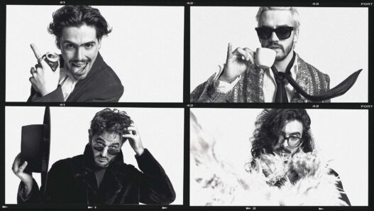 Los integrantes del grupo Morat posan en una divertida sesión de fotos para la revista Rísbel, despues de ganar un Latin Grammy el pasado viernes 14 de noviembre.