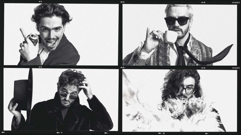 Los integrantes del grupo Morat posan en una divertida sesión de fotos para la revista Rísbel, despues de ganar un Latin Grammy el pasado viernes 14 de noviembre.