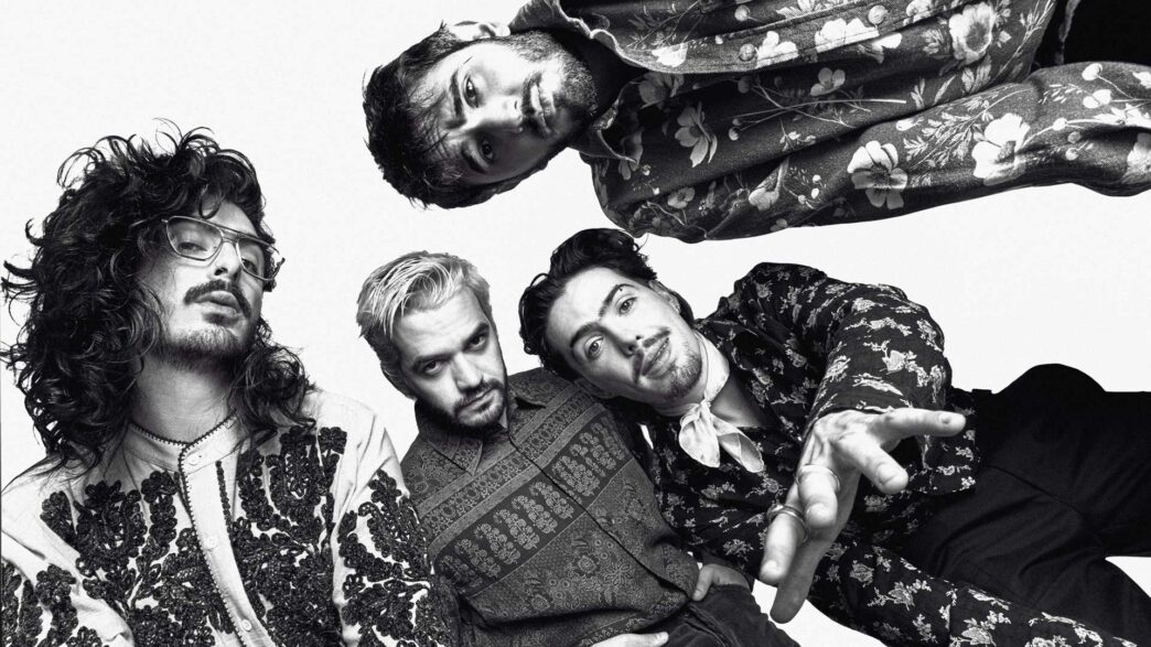 El grupo Morat en una sesión de fotos para la revista Rísbel Magazine