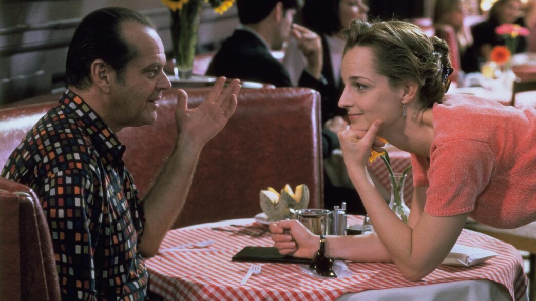Jack Nicholson y Helen Hunt en una escena de “Mejor… imposible”, comedia romántica familiar de los años 90