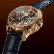 reloj Vacheron Constantin Les Cabinotiers Tourbillon Armilar El Mito de las Pléyades en oro rosa grabado a mano