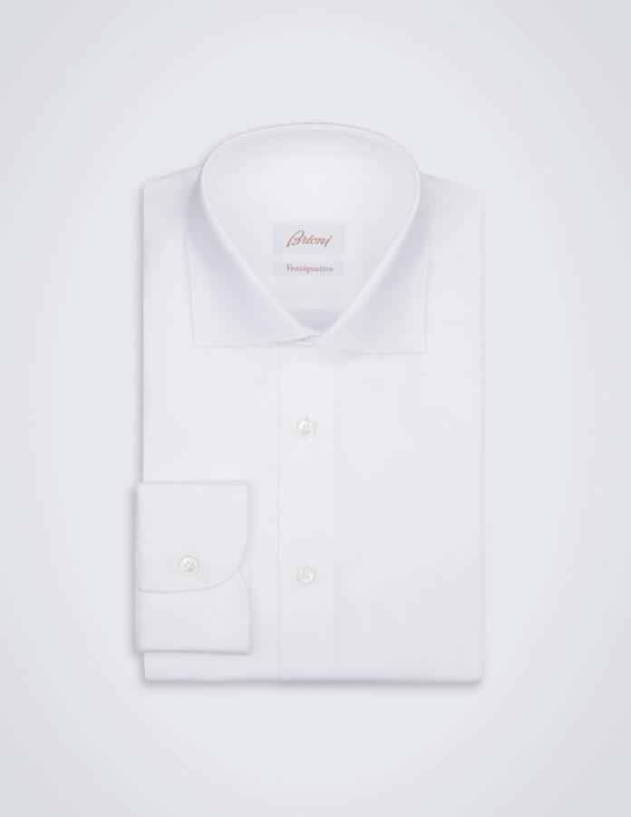 Camisa blanca para traje de la firma Brioni
