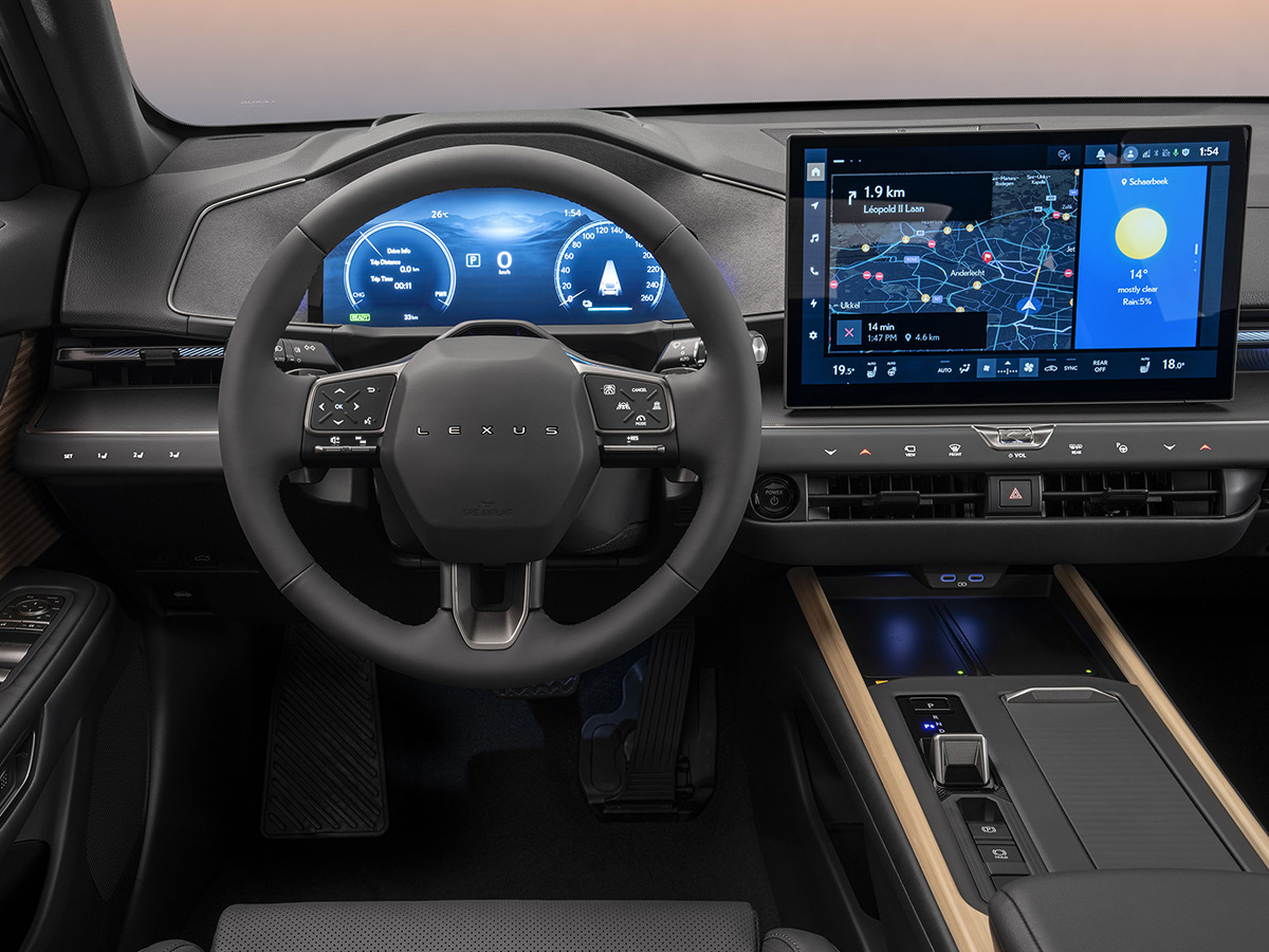 Interior del Nuevo Lexus ES con el cuadro digital y la pantalla táctil de 14 pulgadas