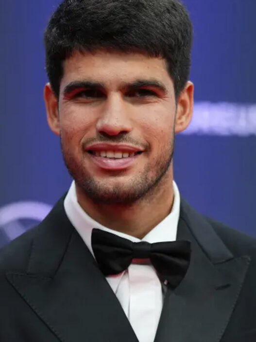 Carlos Alcaraz posa en el photocall de los premios Laureus del Deporte en abril de 2025