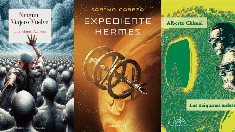 Portadas de algunos de los libros de ciencia ficción más vendidos del 2025
