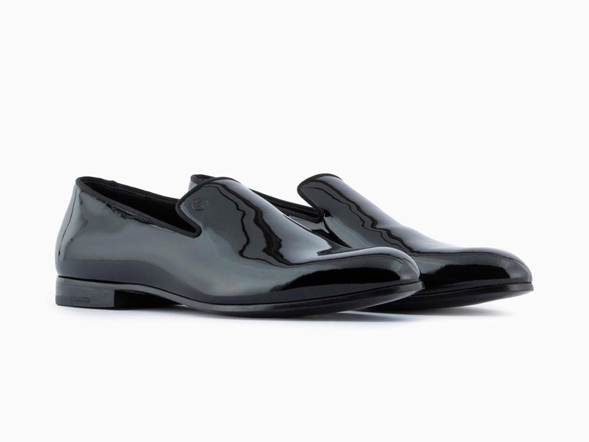 Mocasines de charol de Giorgio Armani