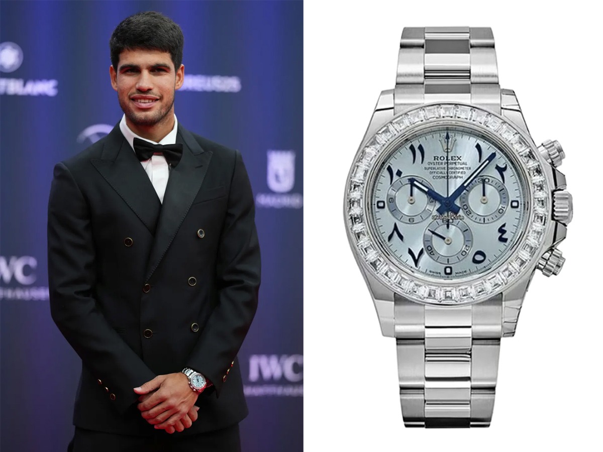 Carlos Alcaraz durante la ceremonia de los Premios Laureus al Deporte Mundial 2025 en Madrid, España, el lunes 21 de abril de 2025.