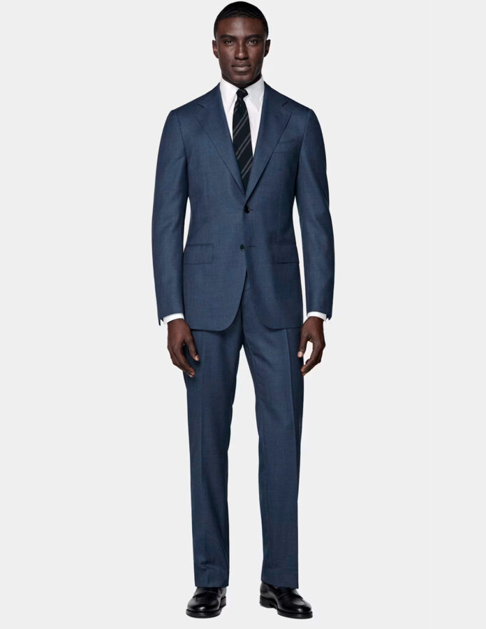 Traje azul intermedio Havana Tailored de SuitSupply.
