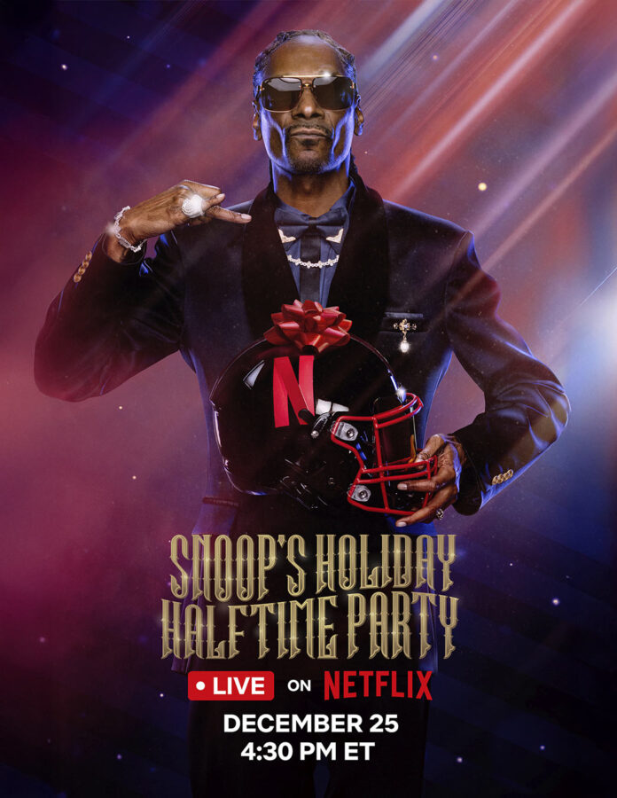 Cartel Snoop Dogg dia de Navidad NFL show exclusivo Netflix