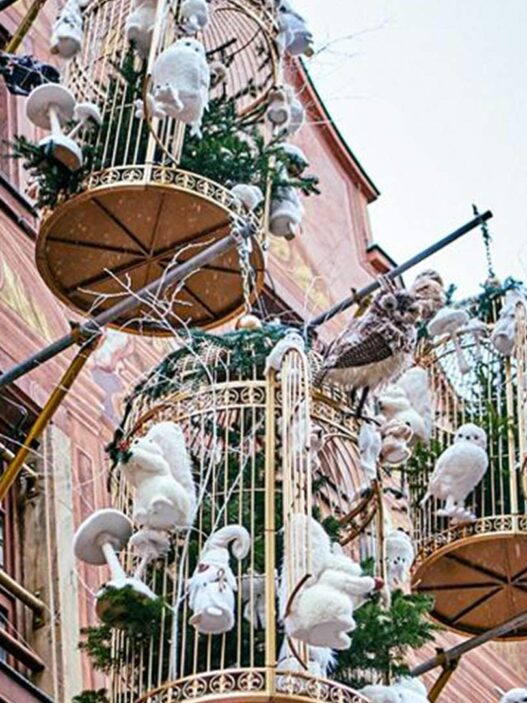 Decoración navideña en las calles de Estrasburgo durante el crucero por el Rin
