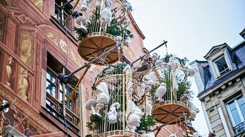 Decoración navideña en las calles de Estrasburgo durante el crucero por el Rin