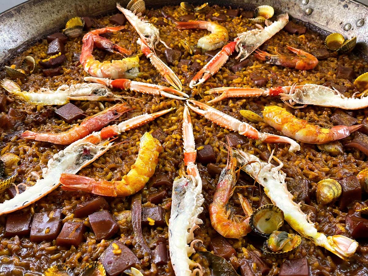 Arroz del restaurante Arrocería La Cabaña de Miraflores, en Málaga