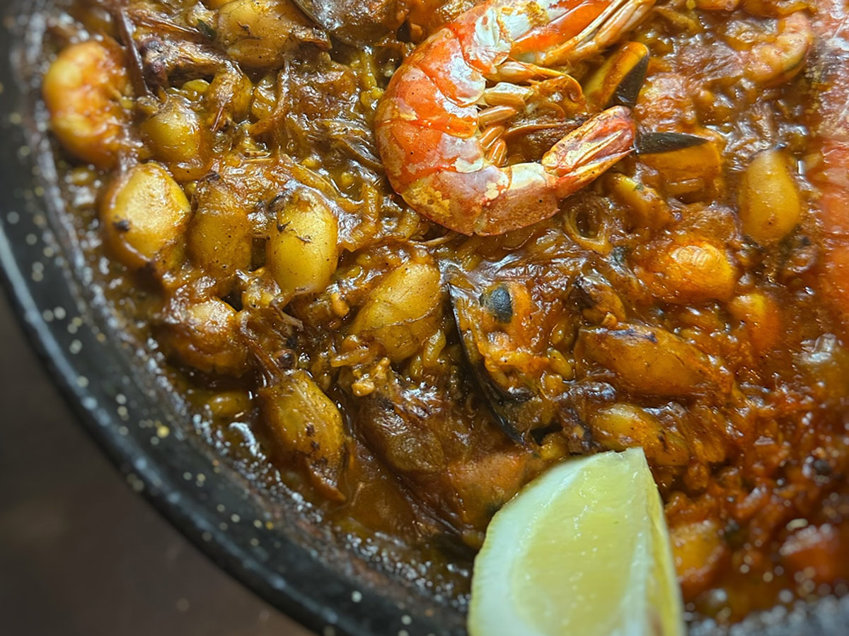 Arroz del restaurante Los Marangós Molina Lario en Málaga