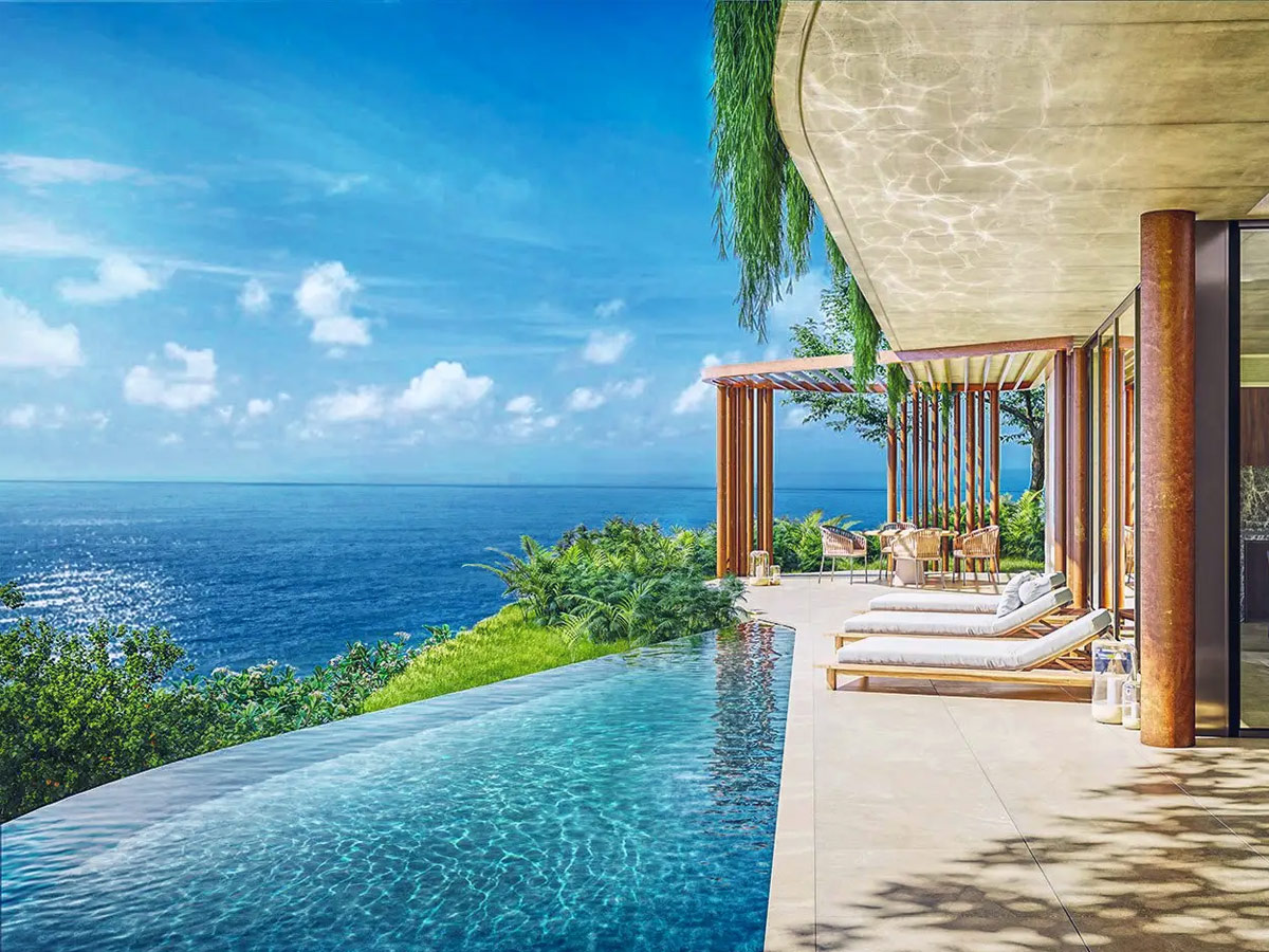 Vista al mar desde una habitación del hotel Four Seasons Mykonos, Mykonos, Grecia