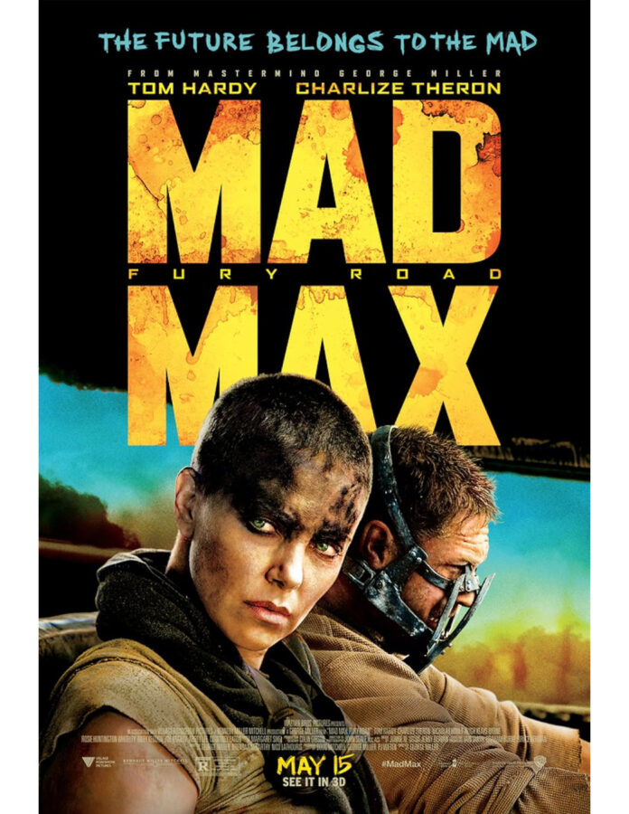 Poster de la película Mad Max: Fury Road (2015) de George Miller,una de las películas favoritas de Quentin Tarantino.