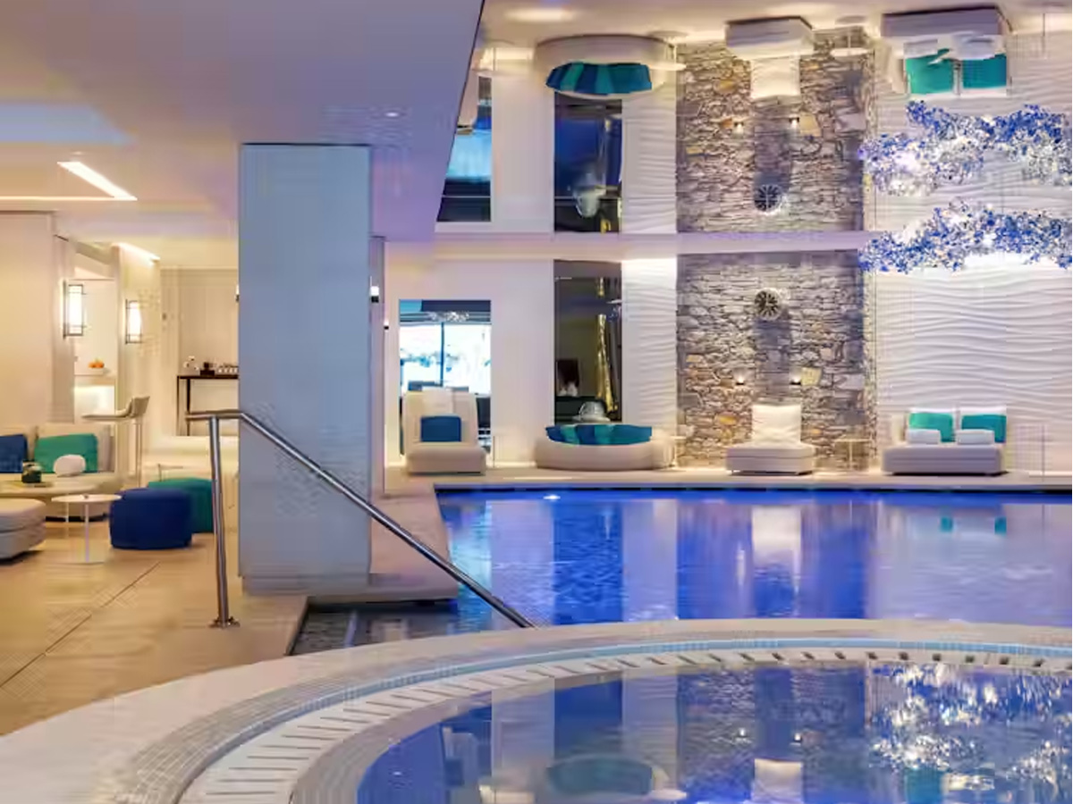 Spa del hotel de esquí de lujo Cheval Blanc Courchevel