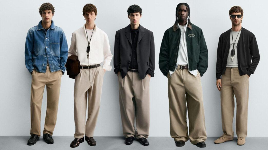 Pantalones beige en Zara para hombre y cómo combinarlos en 2026