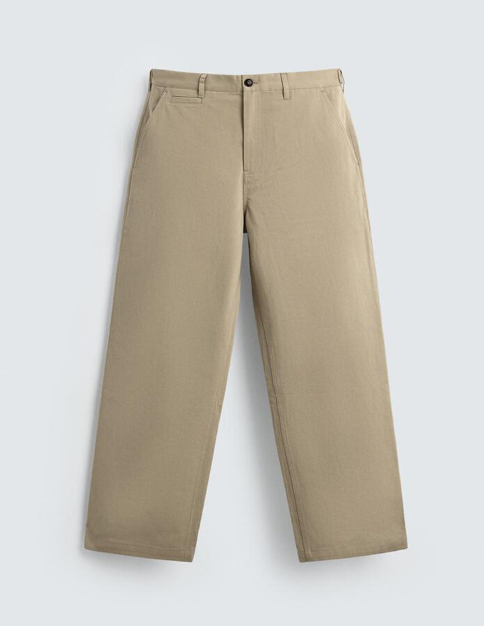 Pantalón beige de Zara casual
