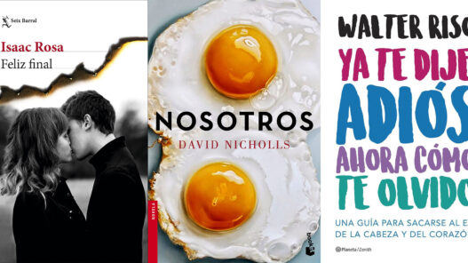 Portada de algunos libros recomendados para cuando terminas una relación