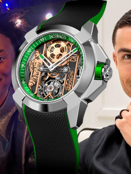 IShowSpeed y Cristiano Ronaldo con el mismo modelo de reloj Jacob & Co Epic X CR7