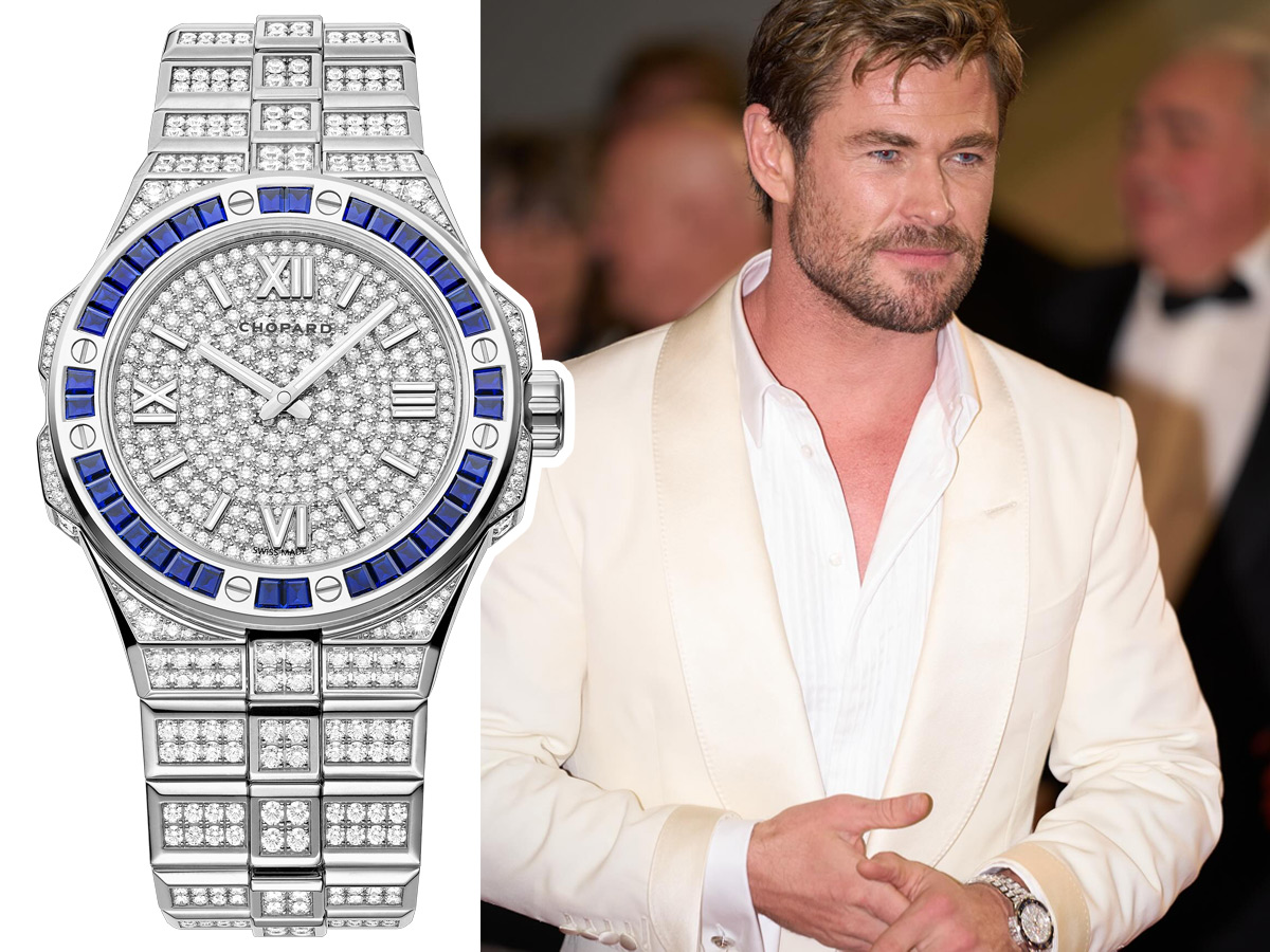 Chris Hemsworth con reloj Chopard Alpine Eagle