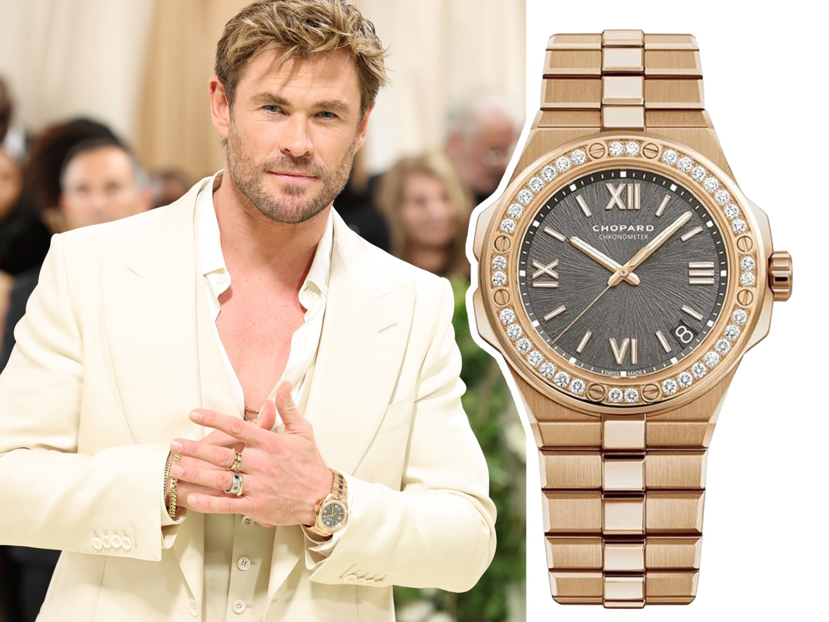 Chris Hemsworth con reloj Chopard Alpine Eagle