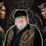 Rhaenyra Targaryen y Alicent Hightower en un poster promocional de La casa del dragón, secuela de Juego de Tronos.