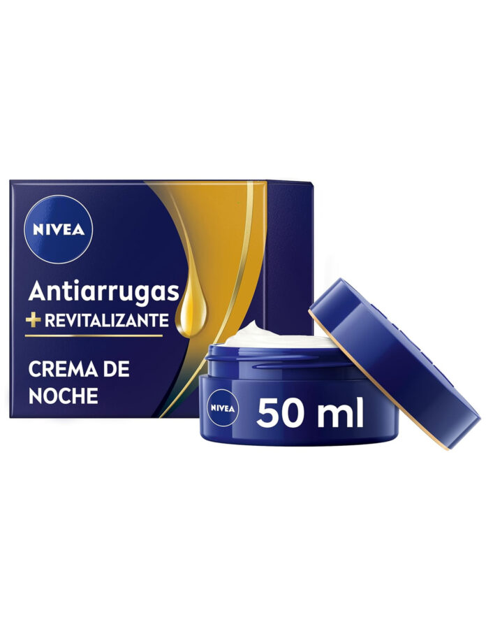 Crema de Noche Antiarrugas Revitalizante 55+ de Nivea, crema arrugas para hombre