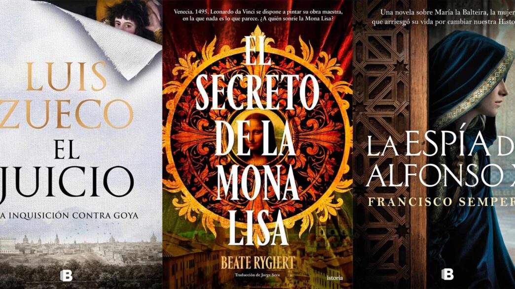 Diferentes portadas de algunos de los mejores libros de novela histórica del 2026