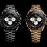 Omega Speedmaster Moonwatch 2026 en acero y en oro Moonshine con esfera negra y blanca