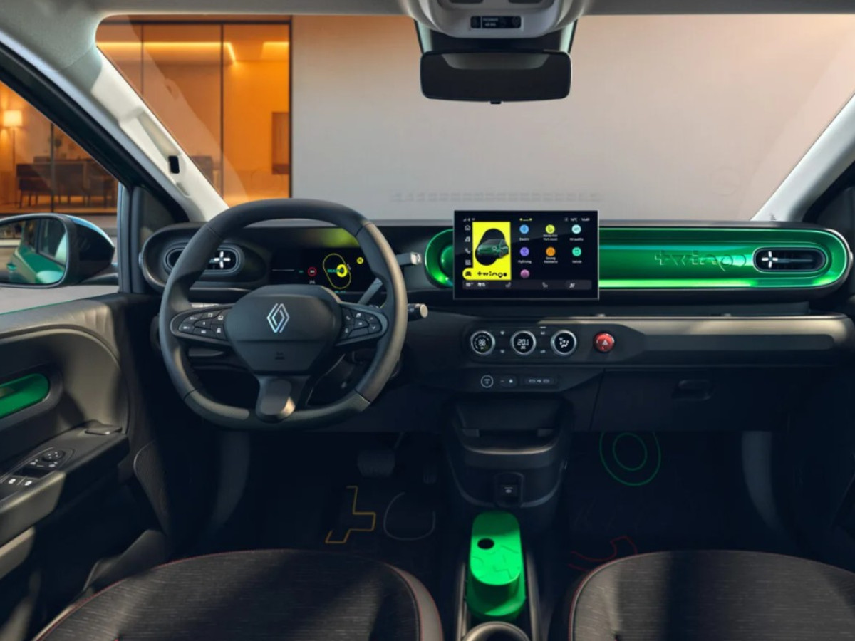 Interior del Renault Twingo E-Tech