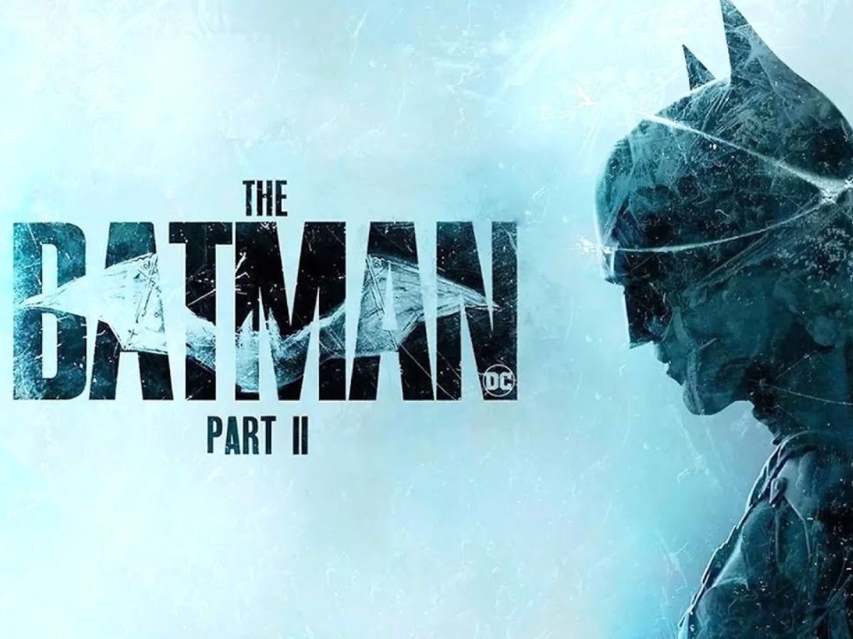 Cartel The Batman 2 en el que aparece Batman en un ambiente muy frío