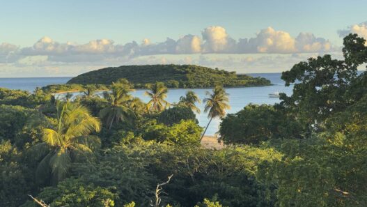 Vistas de la playa Esperanza, en la isla de Vieques, Puerto Rico.